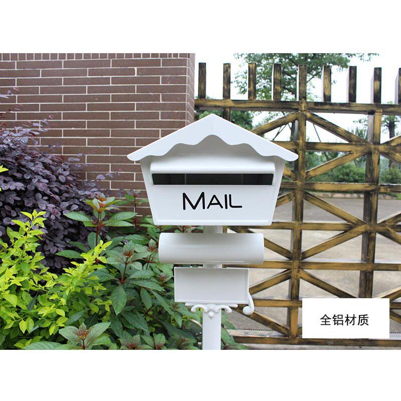 1023b  全铝立杆式邮箱 邮筒 信箱 信报箱 别墅花园装饰 店铺装饰