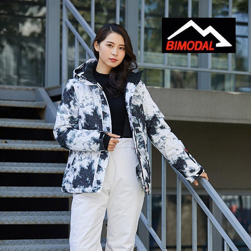 滑雪服bimodal冰道女单板双板登山户外滑雪防风防水保暖上衣