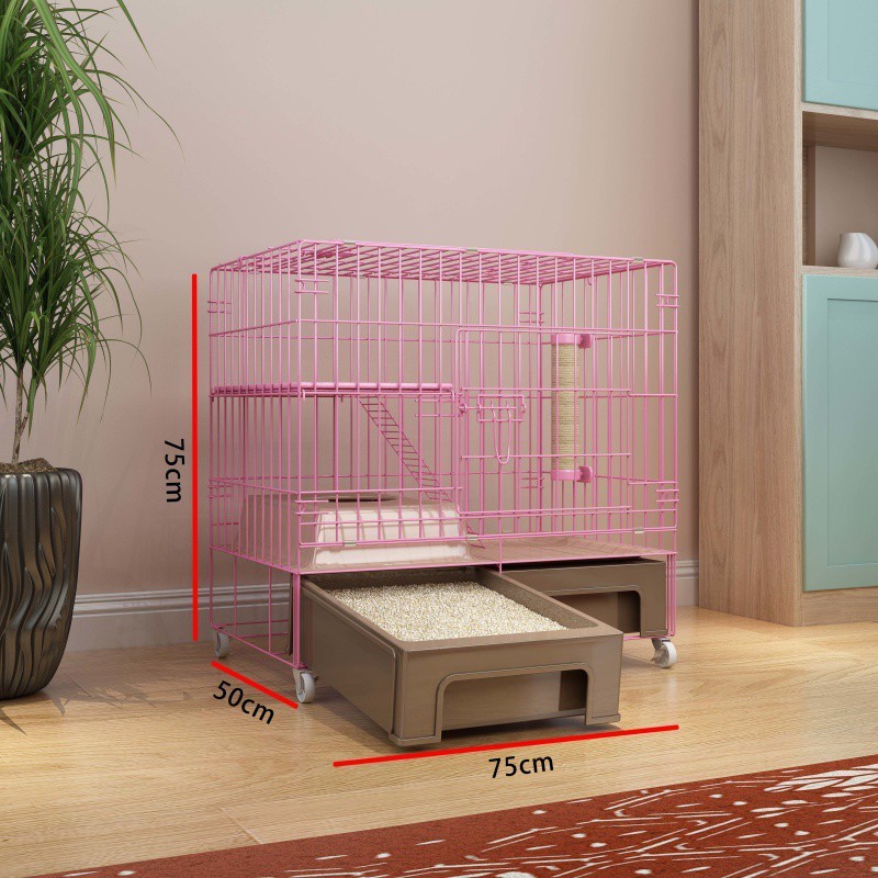 猫笼子带厕所一体家用室内超大自由空间猫别墅二层三层四层猫窝