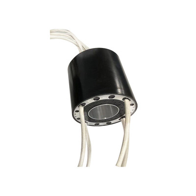 厂家定制滑环过孔防水集电环导电滑环4681224旋转电刷集流环