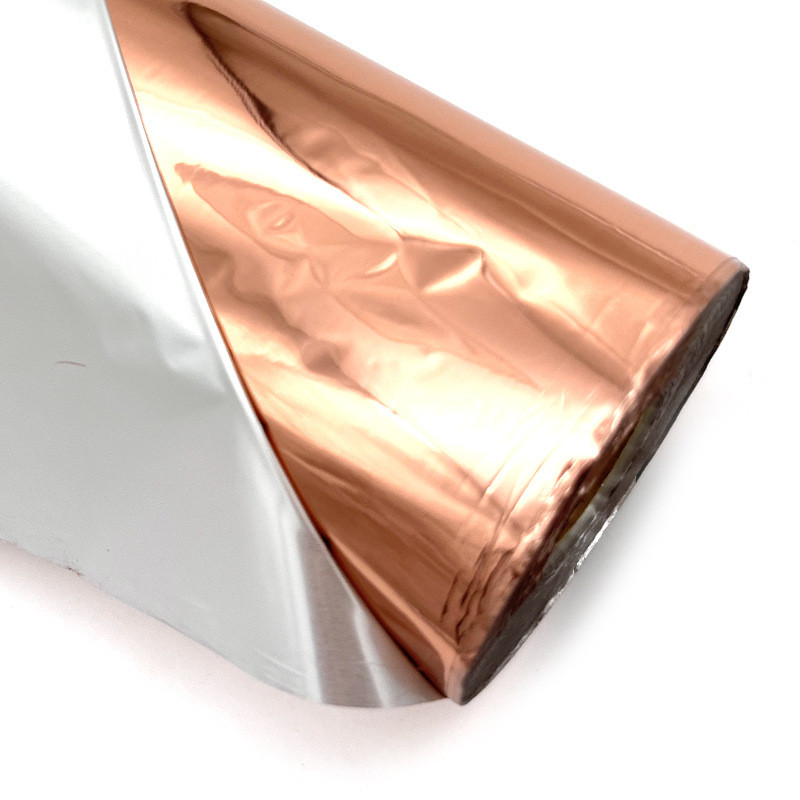 烫金纸电化铝烫印箔玫瑰金色pu皮料塑胶等烫金纸皮革烫金纸