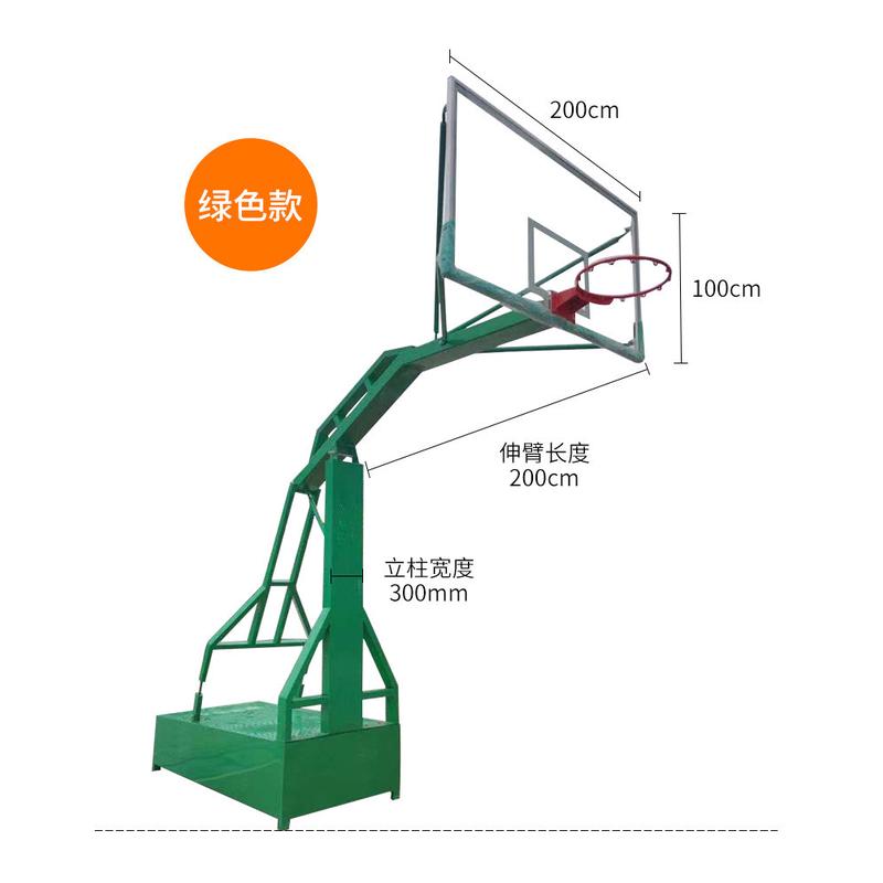 厂家直供标准可移动篮球架子仿液压篮球架室外室外篮球架篮球板