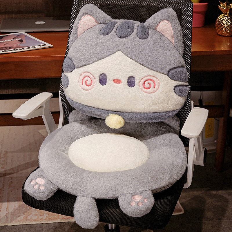 坐垫座椅卡通靠垫分体式靠背椅子垫办公室沙发地上屁垫榻榻米飘窗