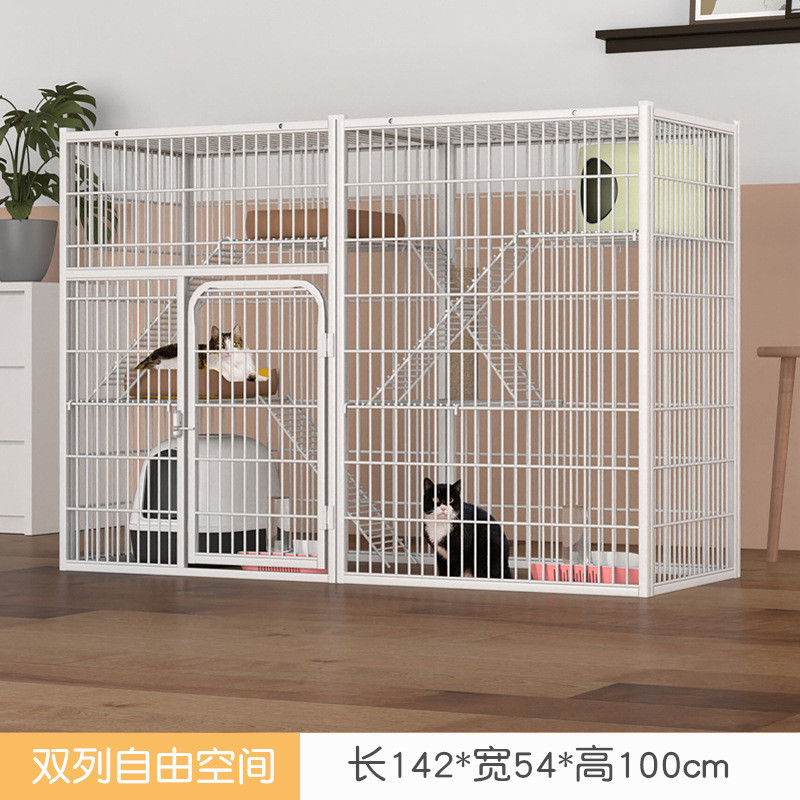 大猫笼子猫舍猫屋猫窝四季通用猫笼别墅大空间二层三层爬育架猫笼
