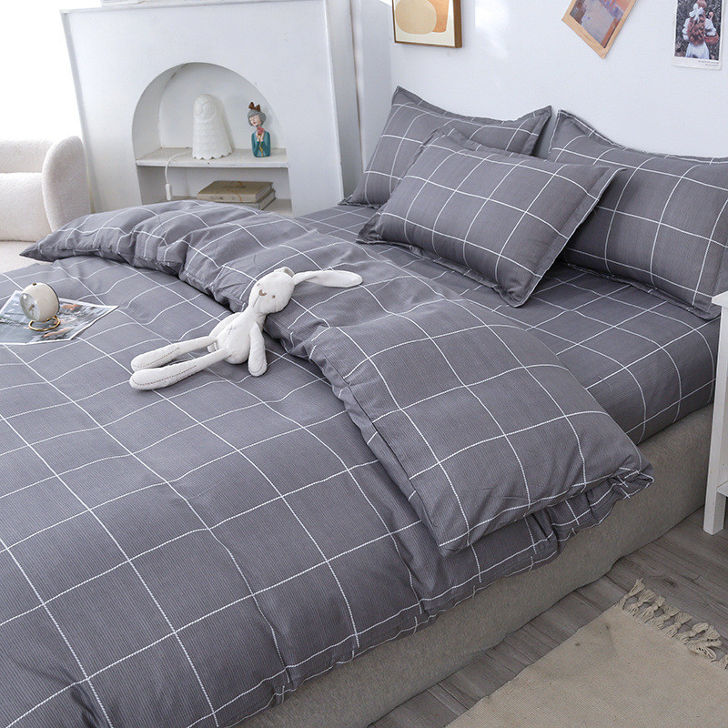 被子家居一整套学生宿舍被褥套装床垫床上用品春秋款双人被芯全套