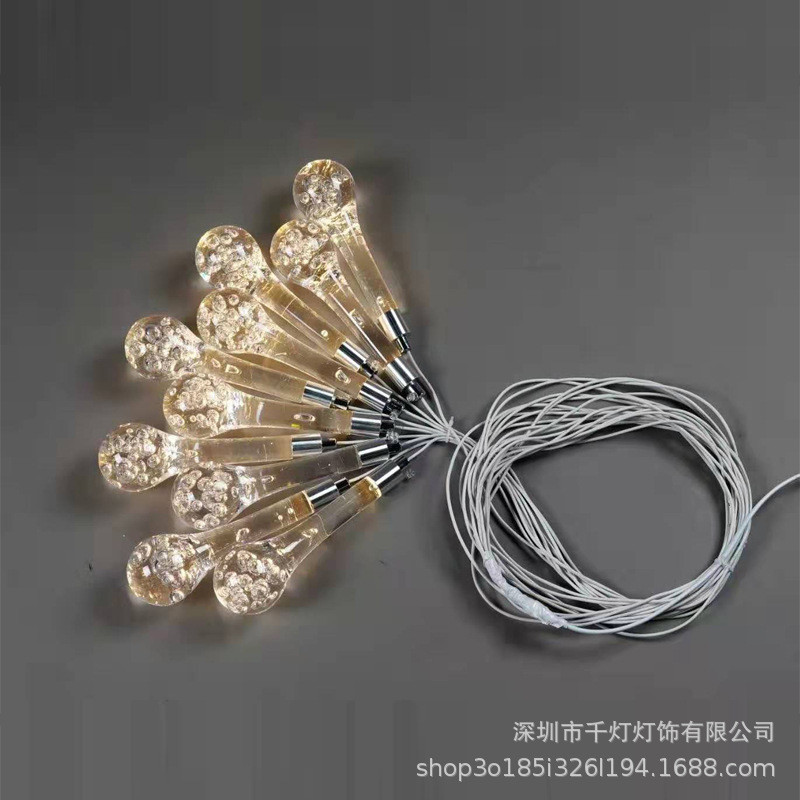 布置婚庆道具10水滴吊灯海胆吊灯婚礼堂新款道具婚庆路引灯吊顶灯