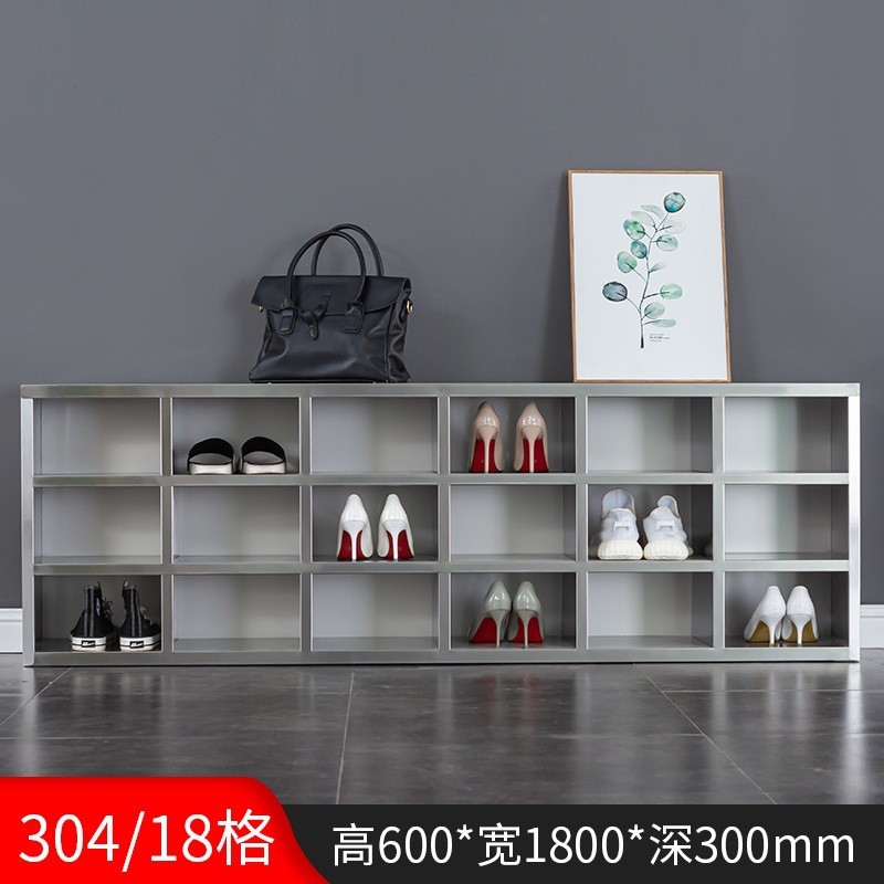 换鞋柜304不锈钢鞋柜无尘车间更衣柜中山换鞋凳多门双面储物柜