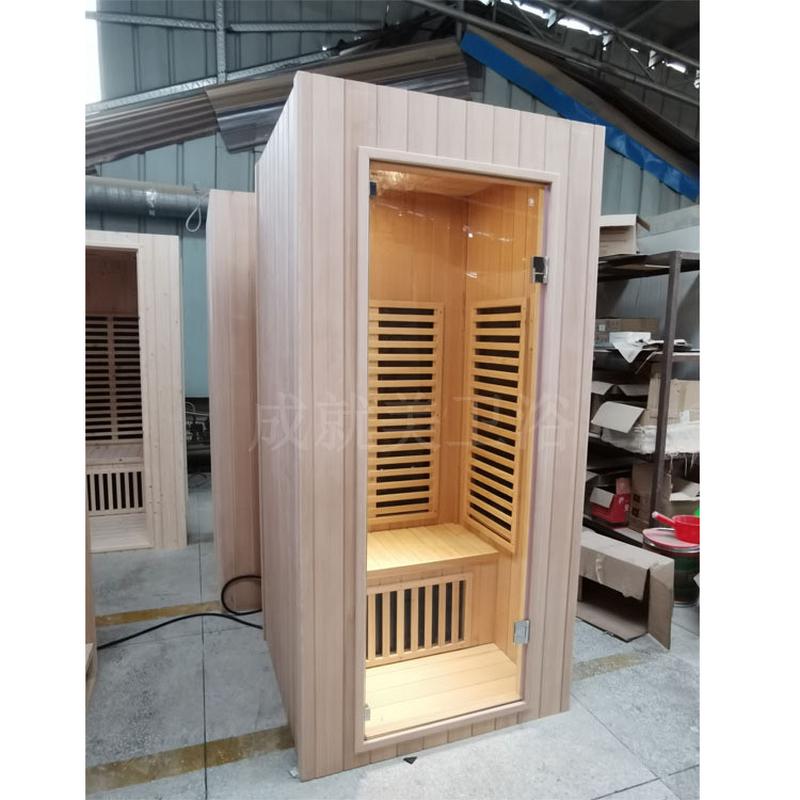 单人远红外光波房铁杉木干蒸家用桑拿房汗蒸房频谱屋能量房saunas