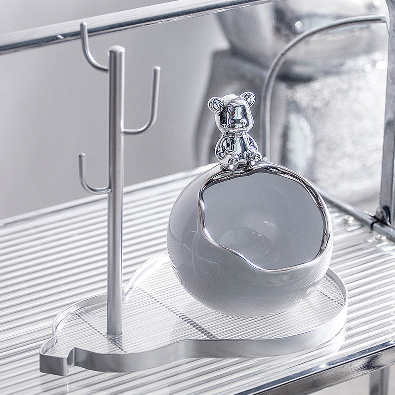 2tcuins风入户鞋柜放装饰摆件入门前台玄关桌面钥匙收纳家用乔迁