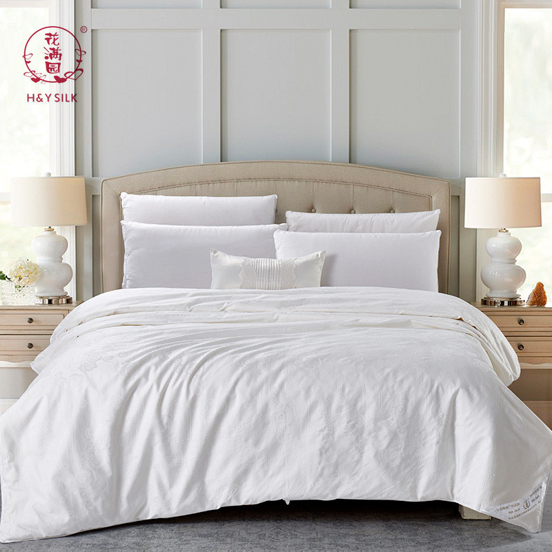 热销蚕丝被芯100子母被秋冬四季被舒适柞蚕丝单双人被柞蚕丝