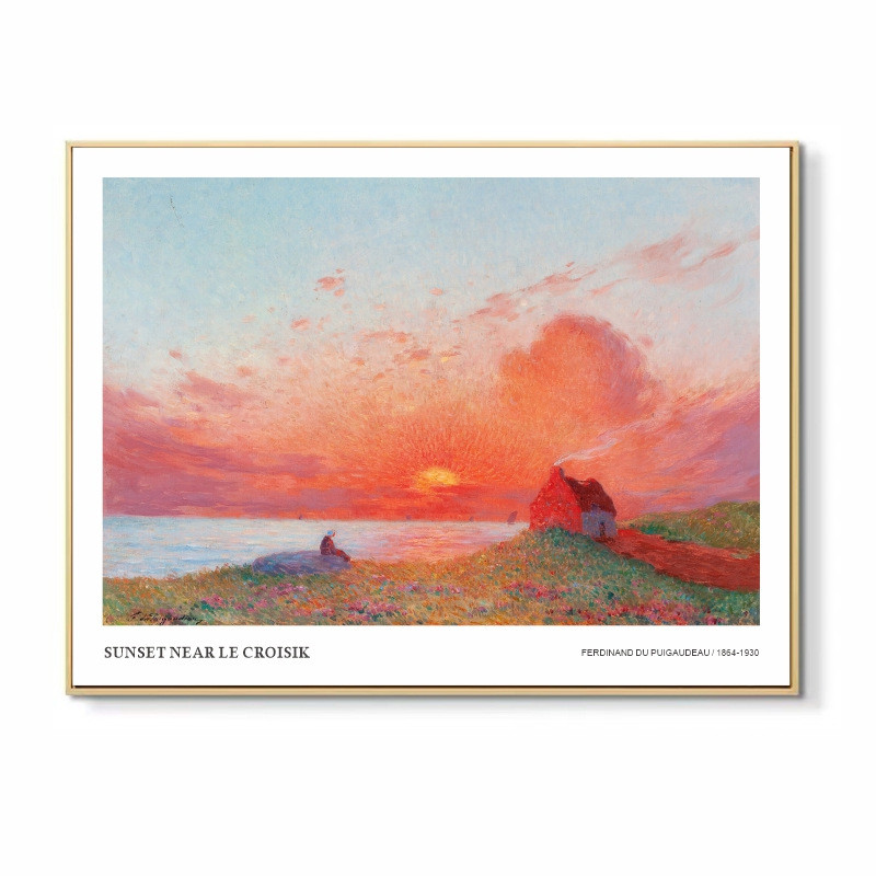 电闸名画电表箱装饰画客厅现代艺术轻奢莫奈风景盒油画配电箱