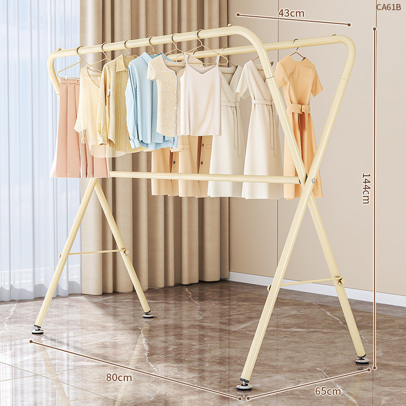 晾衣架落地家用晒被子室内挂衣服架子晾阳台折叠架晾晒架卧室室外