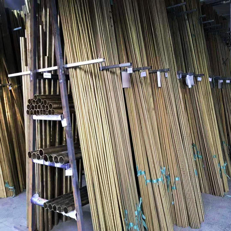 铜管铜管加工黄铜方管扁管紫铜方管灯具用异性铜箔