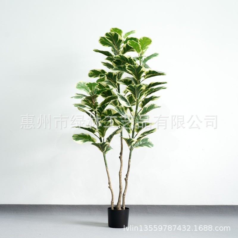 仿真全机琴叶榕装饰室内外仿真绿植办公室摆件园林艺术
