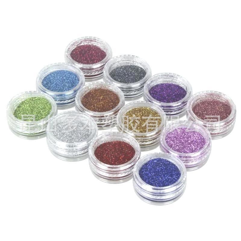 供应 闪粉pet 印花材料1/128金葱粉 丝印闪光粉 印染可用