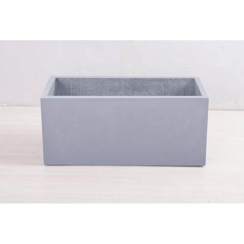 水泥花盆大号长方形马槽欧式绿植庭院阳台落地盆长条种菜镁泥花箱