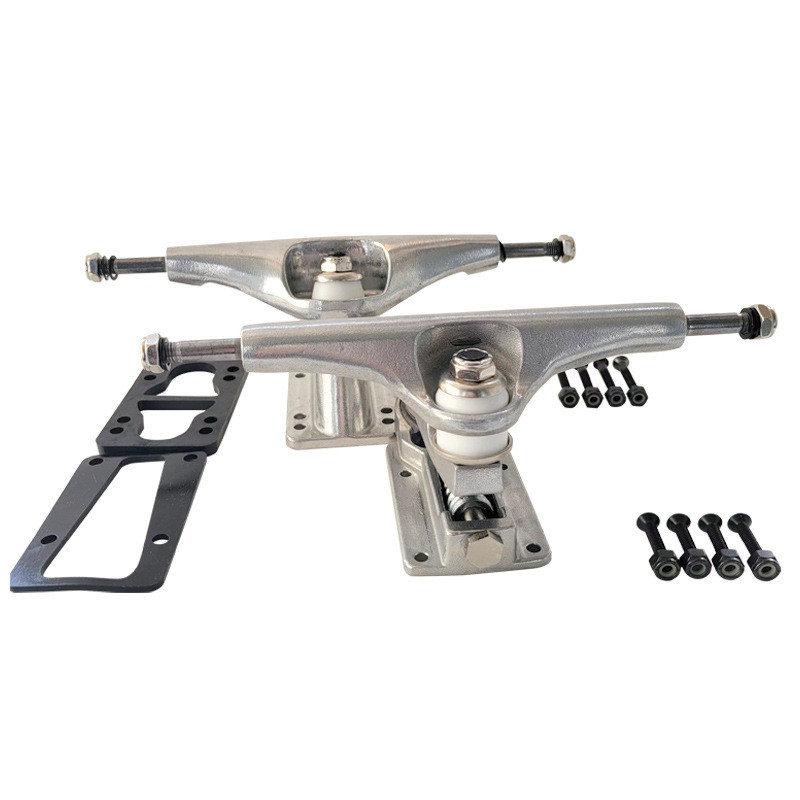 热销高弹簧进口回弹力滑板配件转向支架铝镁合金专业陆地冲浪c7弹