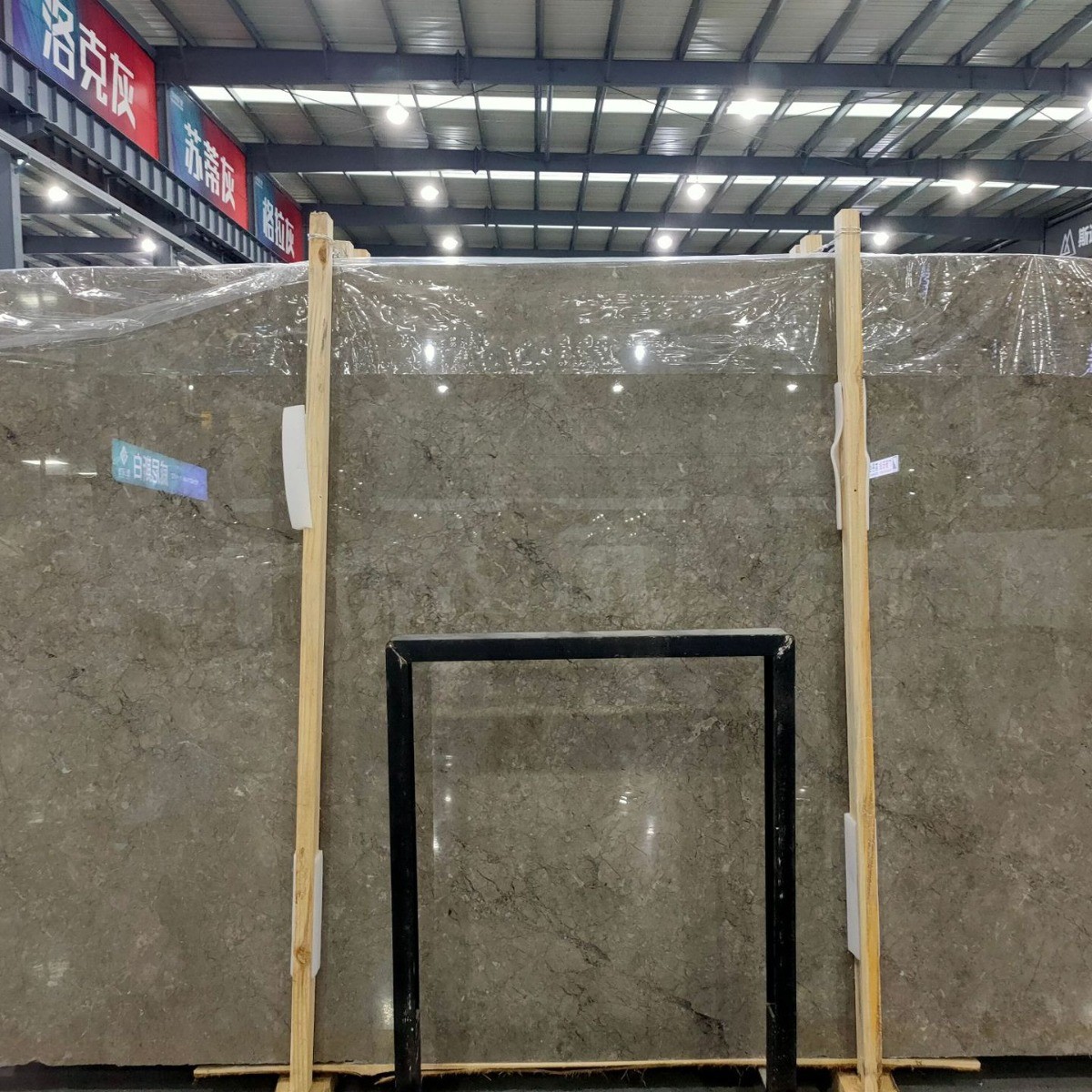 赛浦路斯灰大理石客厅瓷砖茶几餐桌窗台定制板别墅石材楼梯台面