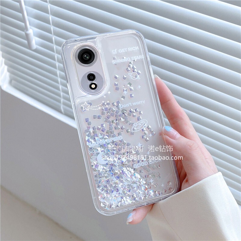 适用适用于oppoA1pro手机壳oppoN2ZFlip闪钻A2pro闪粉A58X星空彩