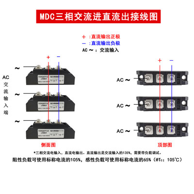 MDC110A1600V整流桥二极管模块40A55A200A500A变频器整流管大功率