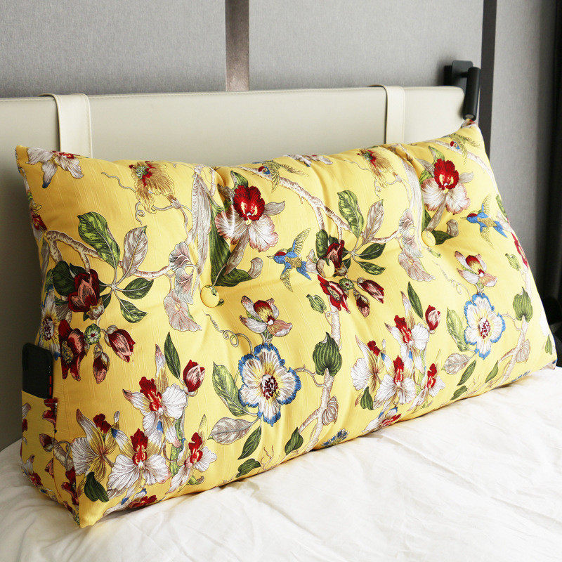 床头三角形大靠枕加厚风田园帆布长抱枕含芯沙发飘窗露台厚靠背,居家布艺,靠垫/抱枕,淘宝优惠券,粉丝福利购,淘宝优惠卷