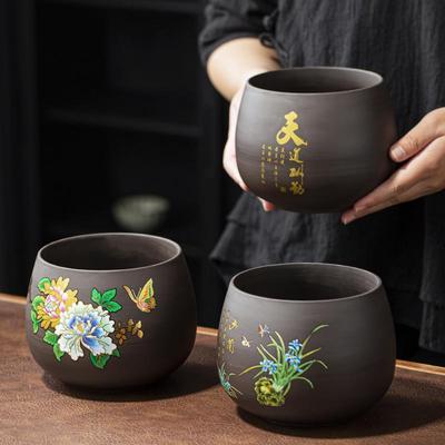 桌面垃圾桶轻奢高级感餐桌上垃圾盘陶瓷客厅茶几台面果皮收纳缸碗