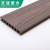 厂家供应142 22孔二代共挤塑木地板户外木塑板园林花园庭院地板