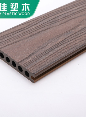 热销厂家供应142*22孔二代共挤塑木地板花园木塑板园林户外庭院地