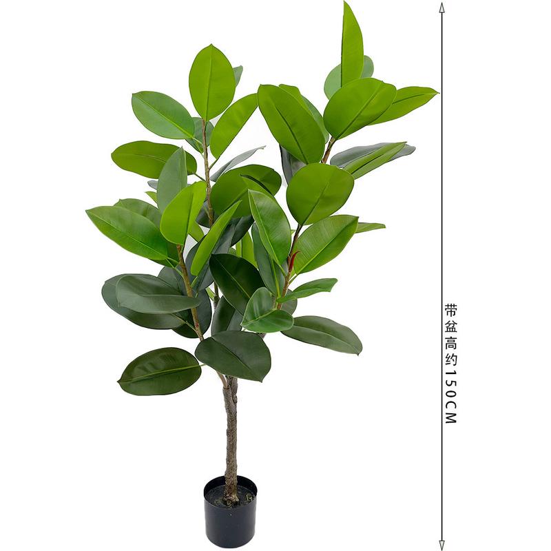 仿真橡皮树北欧家居绿植橡胶树植物盆栽室内仿生客厅落地装饰盆景