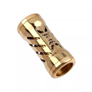 改装渔线轮柱形通用型不锈钢镂空握丸d/s小恶魔水滴轮金属轮