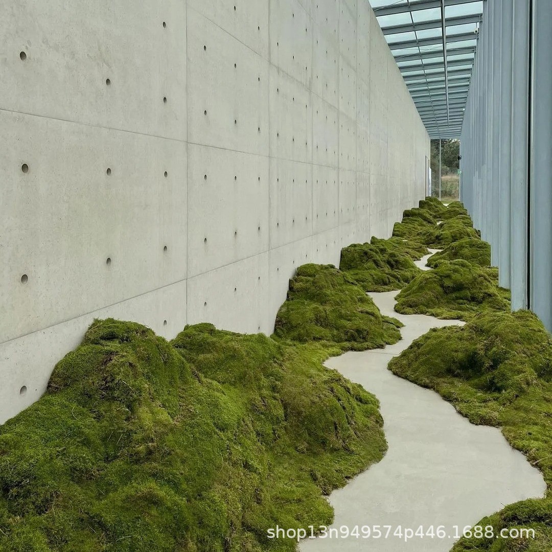 热销仿真青苔草坪绿植墙苔藓草坪景观场景橱窗假苔藓森林系列软装