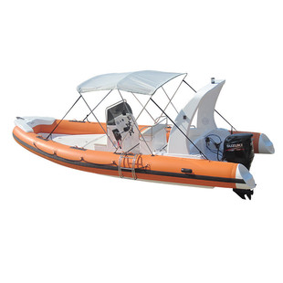 玻璃钢充气艇防汛应急船玻璃钢冲锋舟加厚硬底厂家现货批发