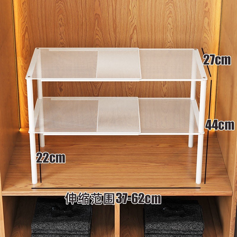 衣橱伸缩衣柜分层隔板可抽拉收纳置物架隔断分割格挡层板衣服改造