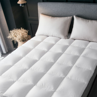 子羽酒店床垫加厚折叠床褥honren毛绒保暖民宿羽绒软垫宿舍双人