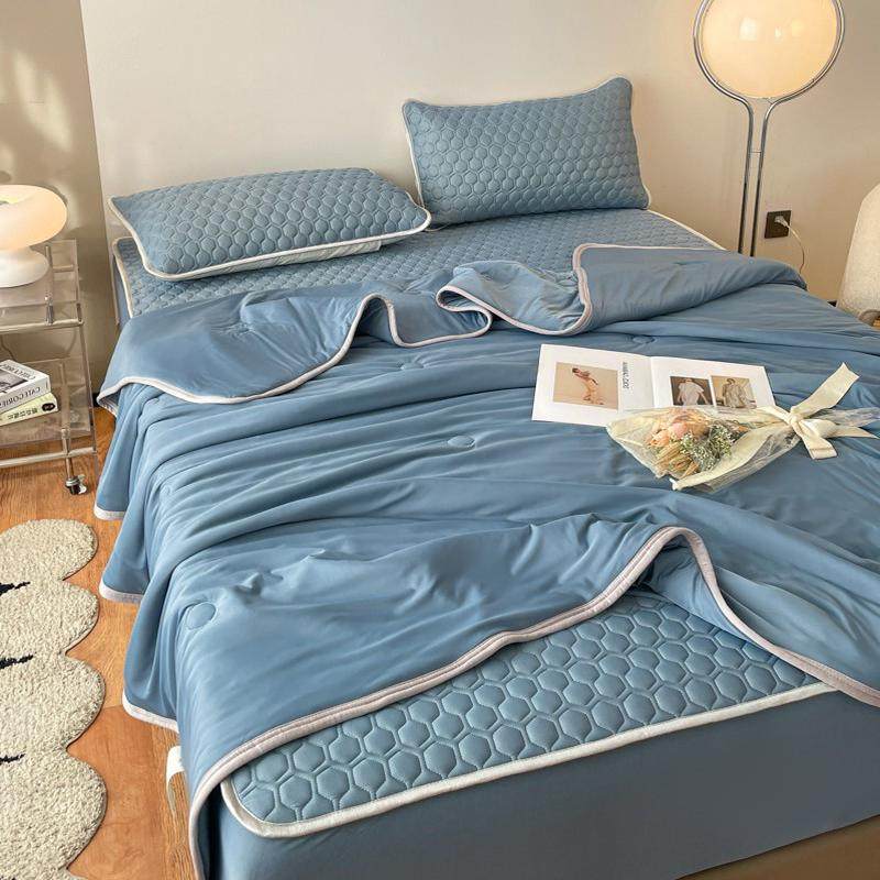 A类夏季凉席床笠款四件套冰丝席三件套可机洗夏天家用空调席4,床上用品,乳胶席,淘宝优惠券,粉丝福利购,淘宝优惠卷