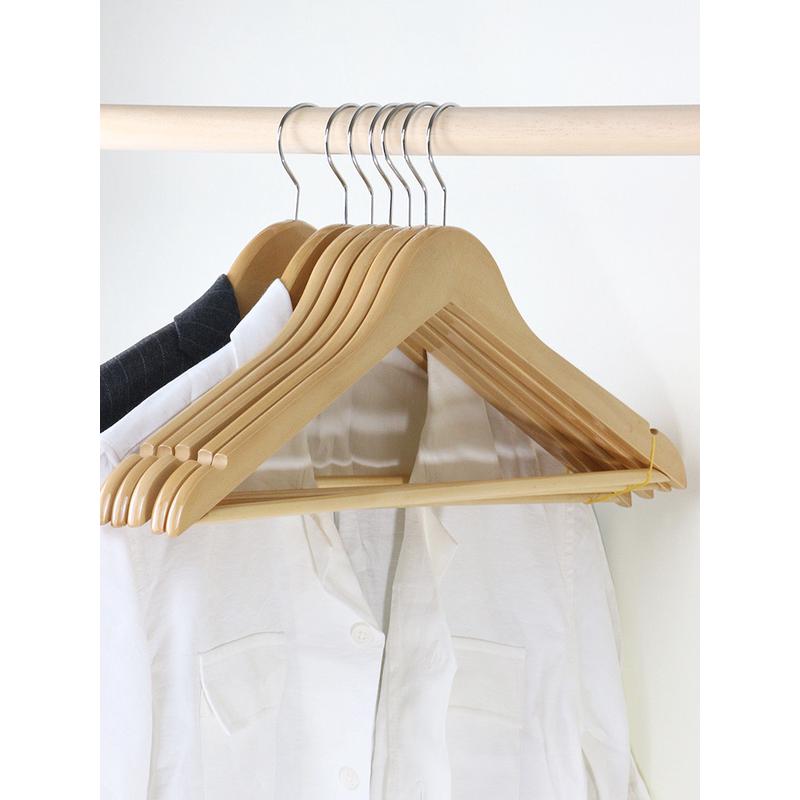 i9at实木衣架衣挂木衣架木质木头家用衣服撑子无痕民宿服装店酒店