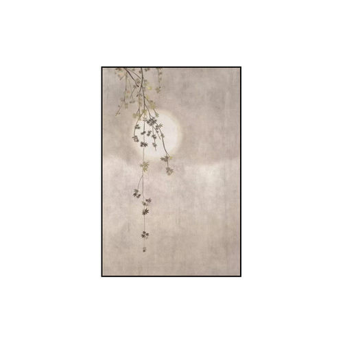 小户型民宿中式壁画客厅侘寂风玄关背景墙现代书房挂画新装饰画