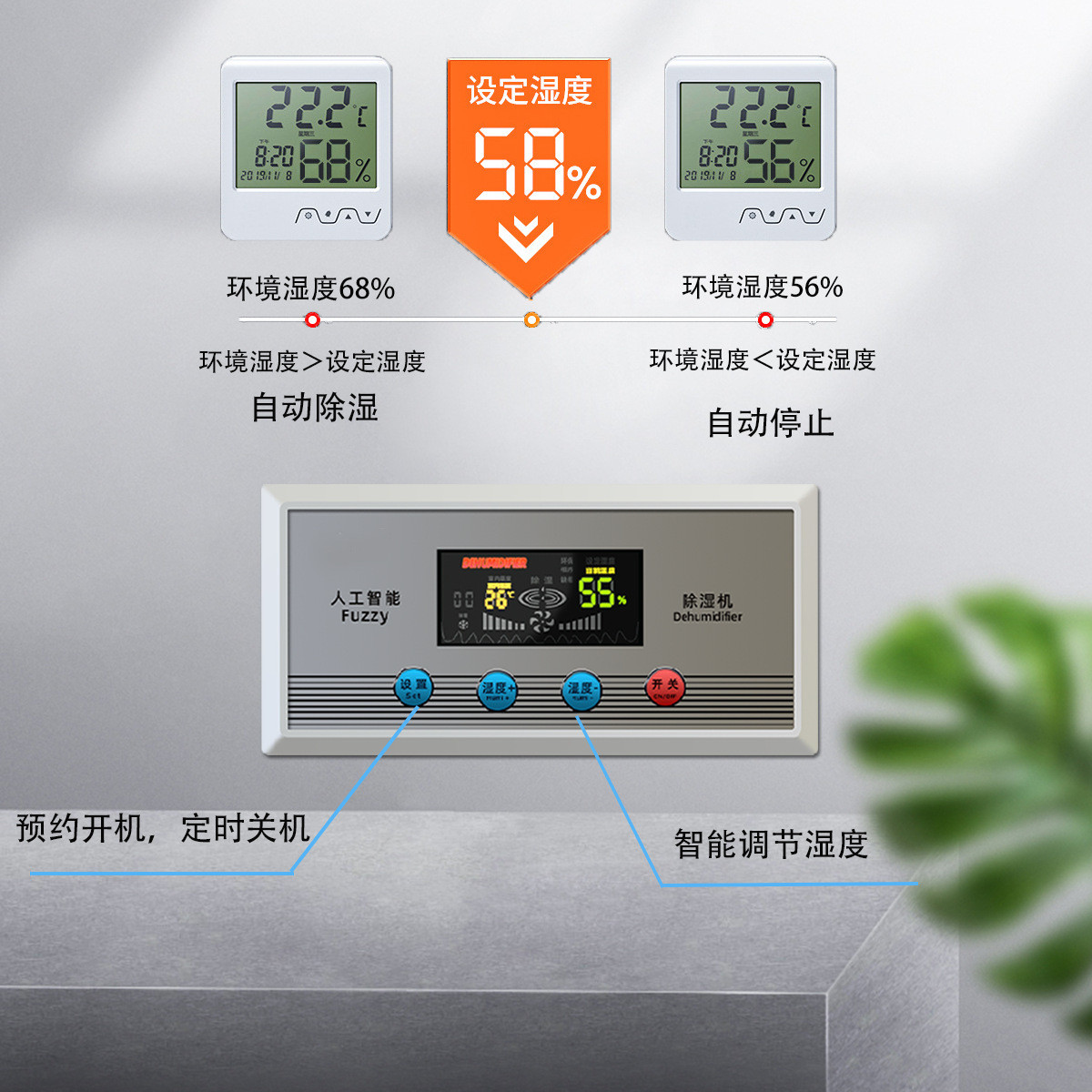 湿大功率工业除湿机配电室仓库储藏移动式抽湿器商业界除湿去湿器