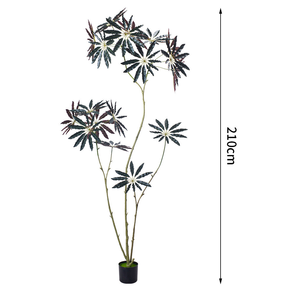 仿真绿植木盆栽孔雀落地装饰客厅假树室内禅意批发软装样板间造景