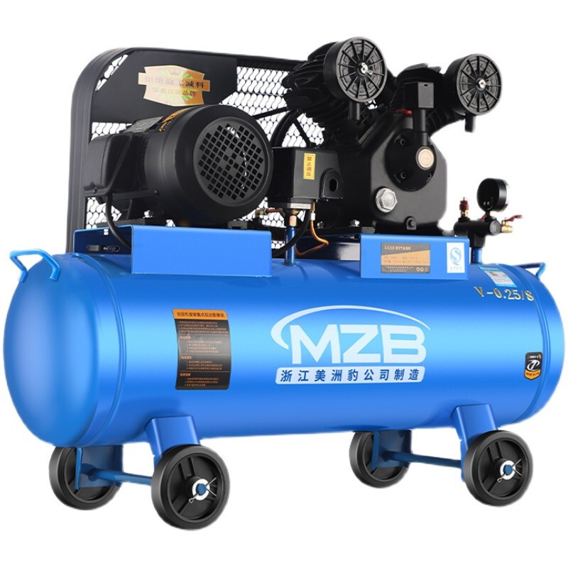 皮带活塞式空压机220v风炮气泵定制工业级出口大型380v汽修喷漆