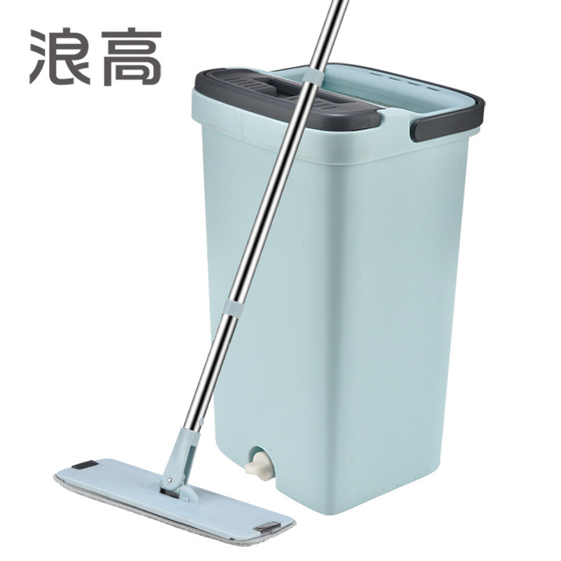 浪高刮刮免手洗拖把懒人旋转拖地桶干湿快乐木地板家用平板拖把