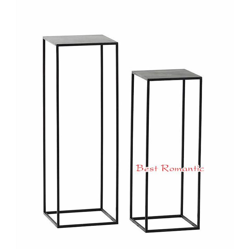 摆放路引烤漆婚庆道具金色铁艺方框花架装饰t台背景几何节庆用品