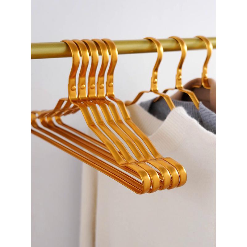 铝合金衣架家用挂衣无痕防锈轻奢衣服挂架成年人加粗加厚衣服撑子