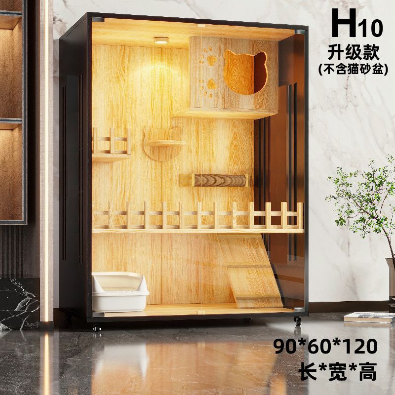 木质猫别墅二三层超大猫笼房子舍猫屋家用室内猫咪猫猫咪窝宠物柜