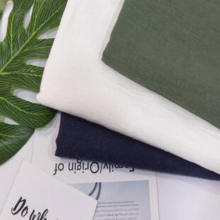 言苎麻布行-春秋洗水苎麻面料梭织诚平纹布砂洗苎麻服装面料