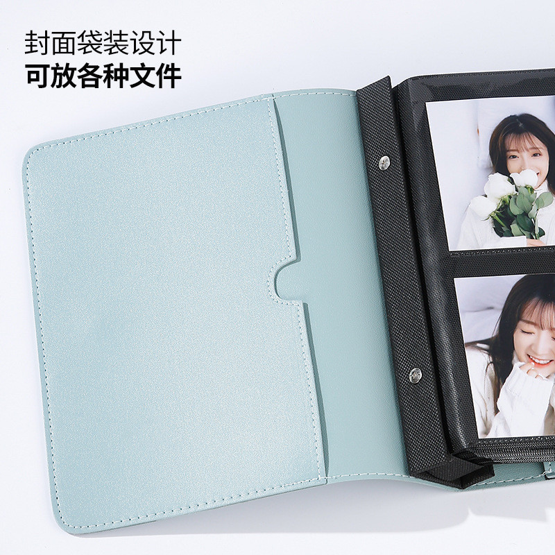 m3no批发莫兰迪轻奢家庭纪念册插页式大容量相册本6寸200张影集明