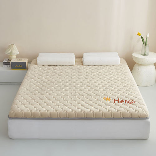 新款家用床品单边烫画针织棉乳胶床垫软垫卧室褥子垫秋冬铺底加厚