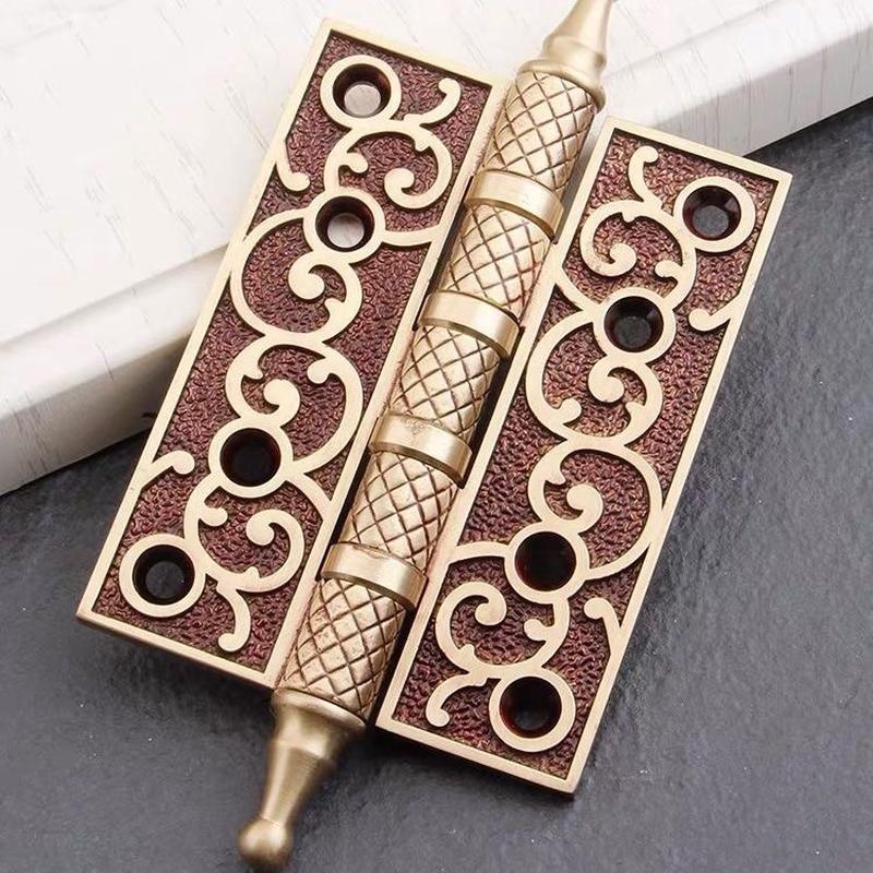 热销仿古纯铜轴承合页4寸5寸加厚静音实木门平开全铜合页热销