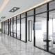 单双玻办公室隔断墙写字楼铝合金内置百叶隔断钢化玻璃高隔断墙