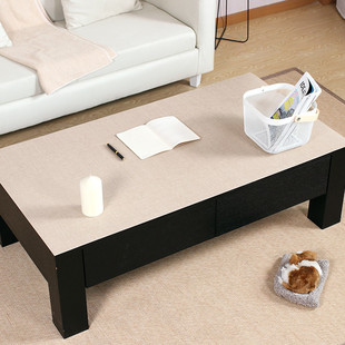 ft茶几垫实木餐桌垫隔热垫纯蓝色桌布客厅茶几咖啡色pvc防水防烫